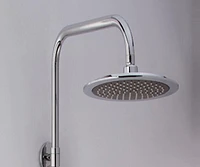 DROP Bath and Kitchen DR091028 Round Wall Mount Shower Set in Chrome Color