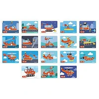 Janod - Magnéti'Book Pompiers - Jeux Magnétiques Éducatifs - Jouet pour Enfants Tout-Petits - Jeu d'Imagination et de Créativité - Jouet pour le Développement des Compétences Motrices Fines - De 3 à 8 ans