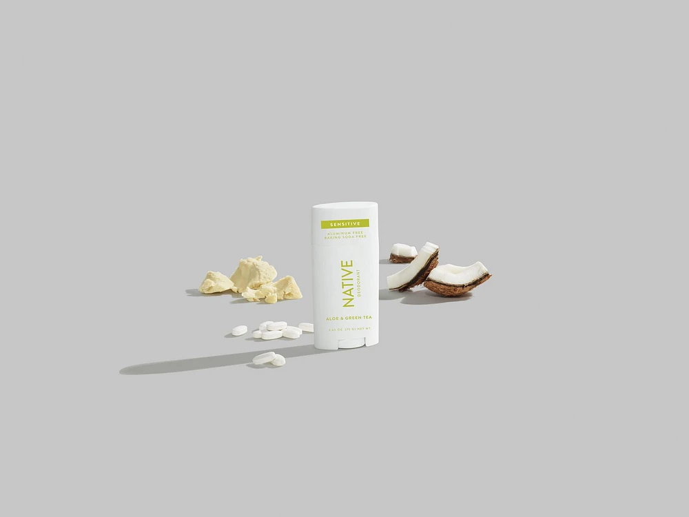Native Sensitive Deodorant, Aloe & Green Tea, Aluminum Free