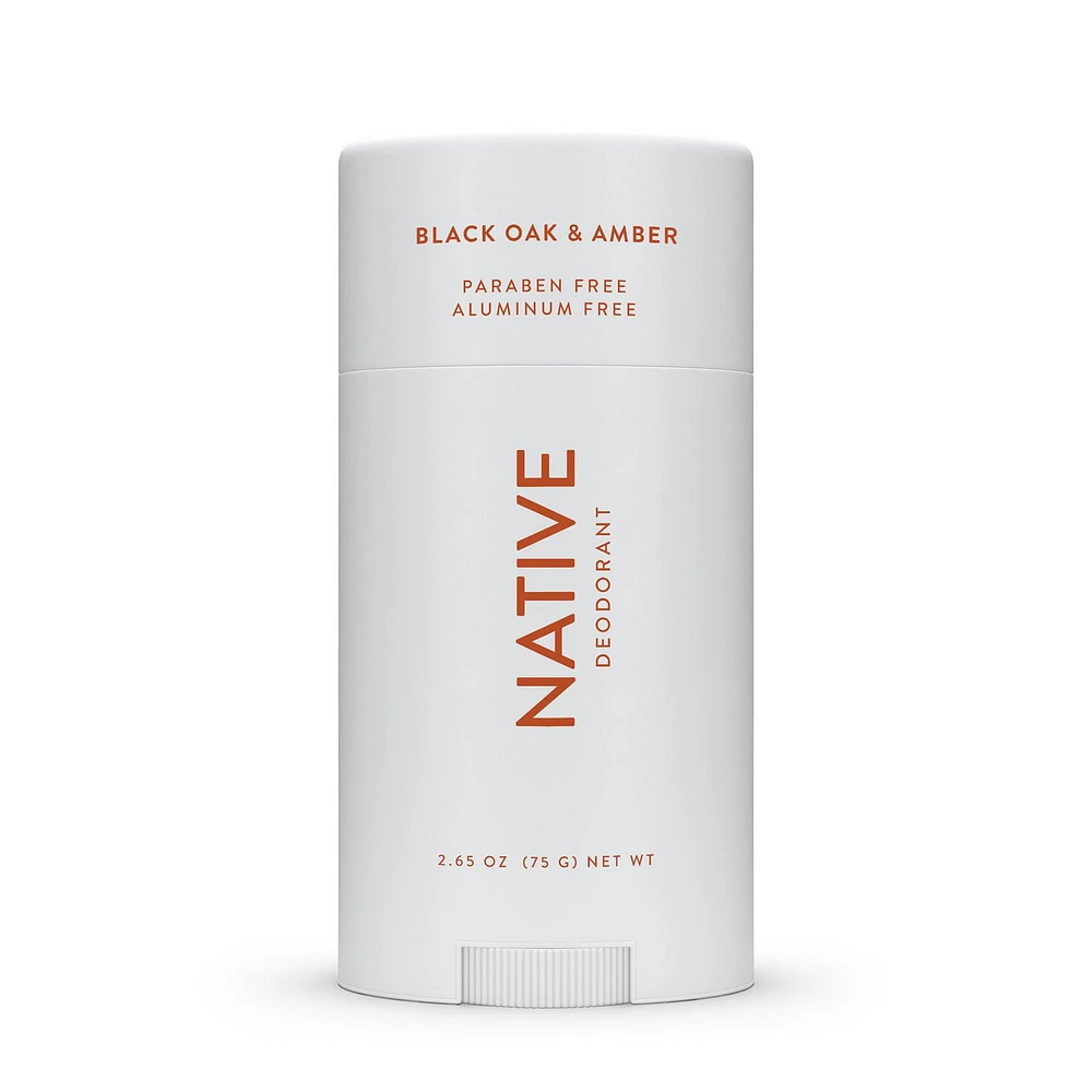 Native Natural Deodorant, Black Oak & Amber, Aluminum Free