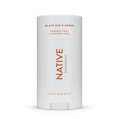 Native Natural Deodorant, Black Oak & Amber, Aluminum Free