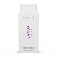 Native Natural Body Wash, Lavender & Rose, Sulfate Free, Paraben Free