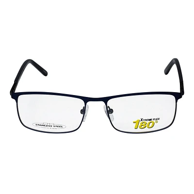 Xtreme Flex Editor Navy Eye Size: 54-16-145 Stainless steel frame material=lightweight on the face