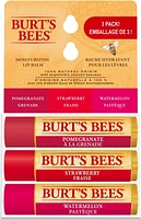 Burt's Bees 100% Natural Origin Moisturizing Lip Balm, Superfruit Mix 3pk, Burt's Bees Lip Balm, Super Fruit 3 Pack, helps lips feel their best with the natural powers of beeswax and fruit extracts.