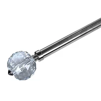 25/28Mm Drape Pole Set (Diamond Sphere-Nickel)(66-120)