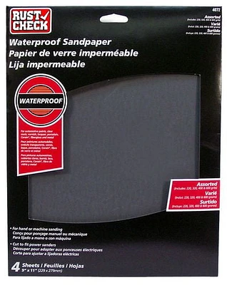 Rust Check Waterproof Sandpaper 4072, Waterproof sandpaper