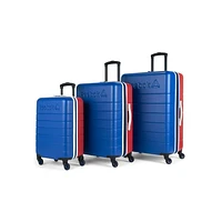 Reebok- Double Dribble Collection - 3 piece hardside set luggage nested