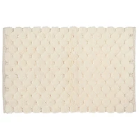 HANDWOVEN POMPOM BATH MAT (NATURAL) (20 x 32)