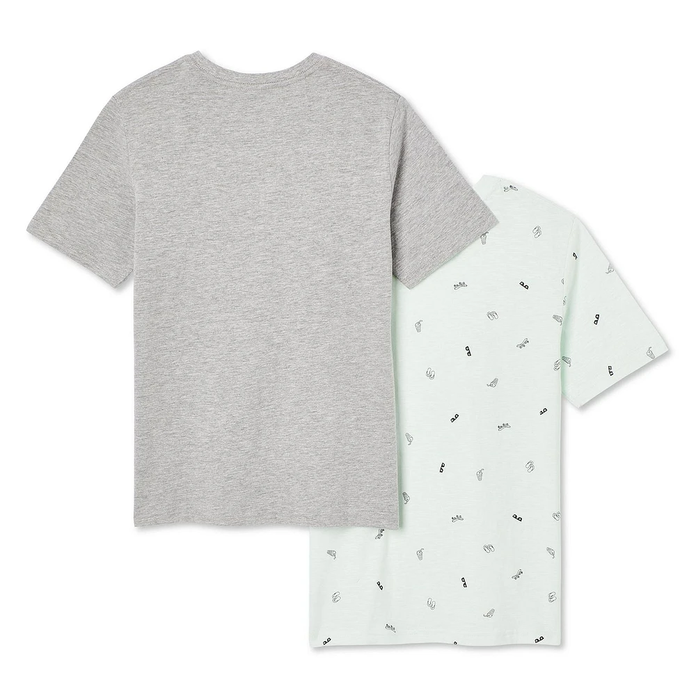 George Boys' Crew Neckline Tee 2-Pack, Sizes XS-XL