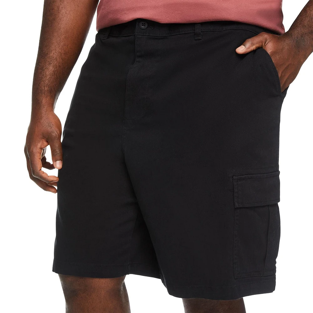 Short cargo en twill George Plus pour hommes Tailles 3XL-5XL