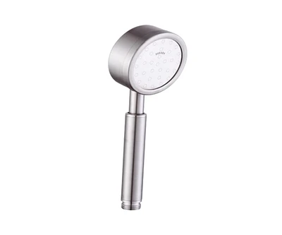 DROP Bath and Kitchen Modern Stainless Steel Rainfall Hand Shower Head in Chrome - DR091041