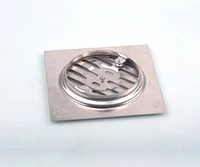 DROP Bath and Kitchen DR091053 Invisible series Shower Floor Drain in Chrome