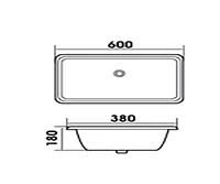 DROP Bath and Kitchen DR091062 Undermount Bathroom Sink