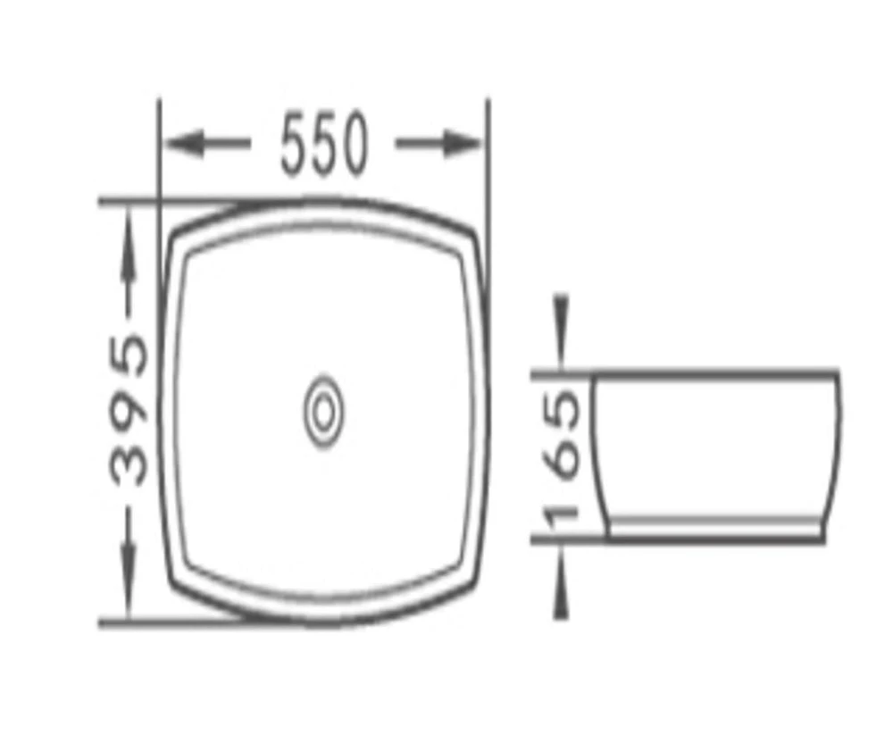 DROP Bath and Kitchen DR091069 Bathroom Vessel Sink