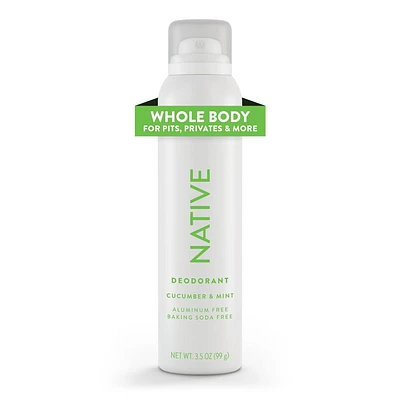 Native – Désodorisant pour le corps Concombre & menthe – 99 G