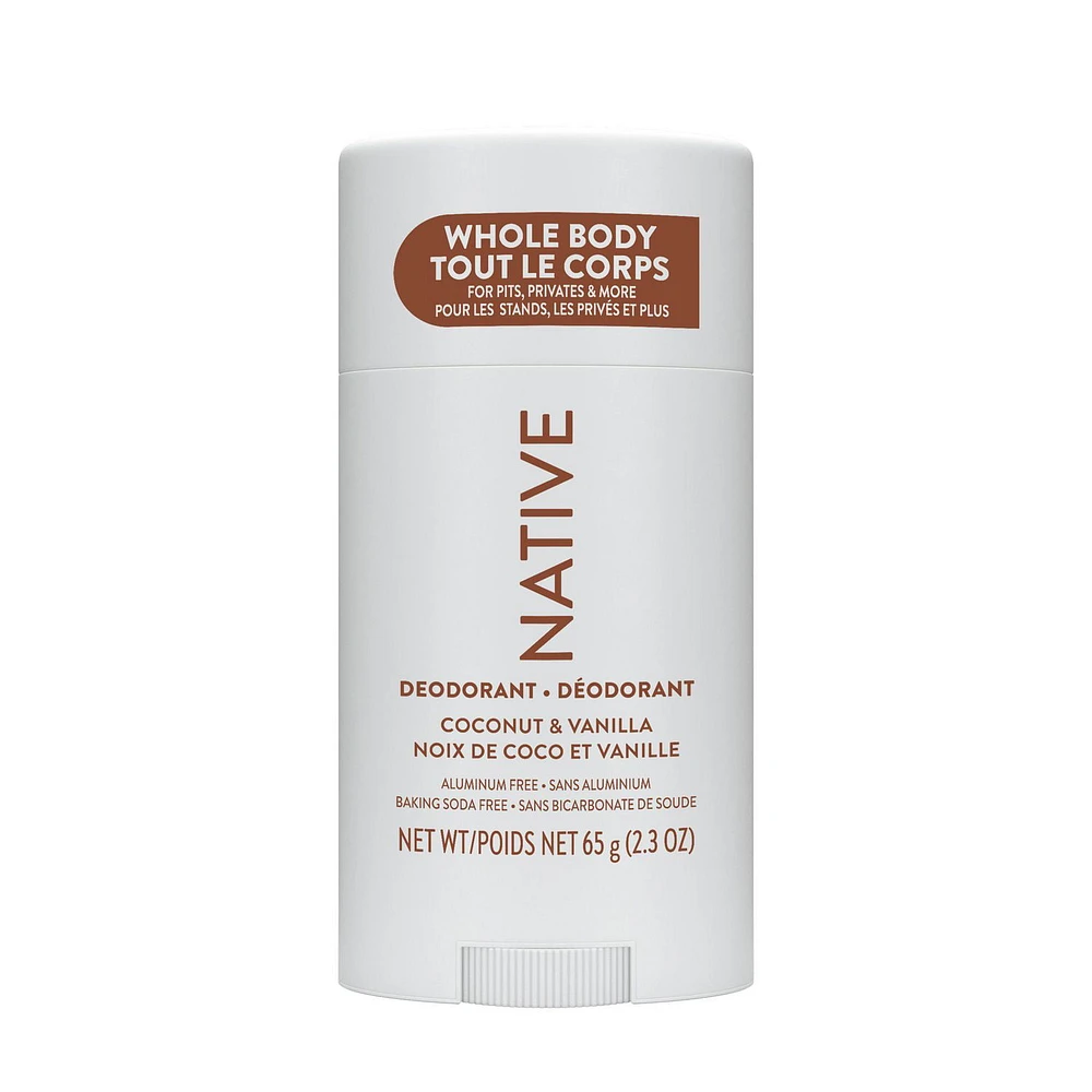 Native – Désodorisant pour le corps Noix de coco&vanille – 65G