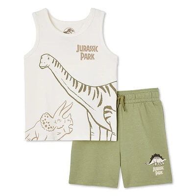 Jurassic Park Toddler Boys' Tank 2-Piece Set, Sizes 2T-5T
