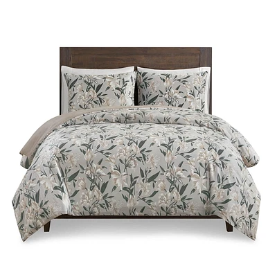 Home Trends Mink 3 Piece Duvet Cover Set, Double/Queen, King