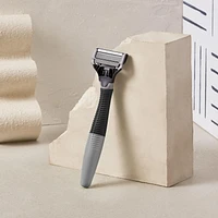 Harry's Men's Razor: 1 Charcoal Razor Handle + 2 Razor Blade Cartridges, 1 razor handle, 2 cartridges