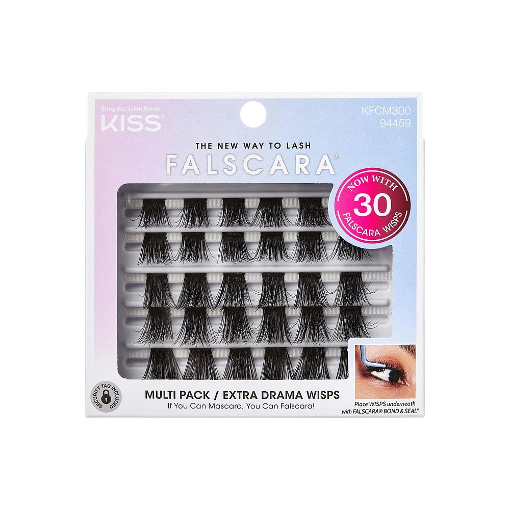 Kiss Falscara - Multi Pack Extra Drama Wisps - 30 Falscara Wisps, Kiss Falscara Wisps