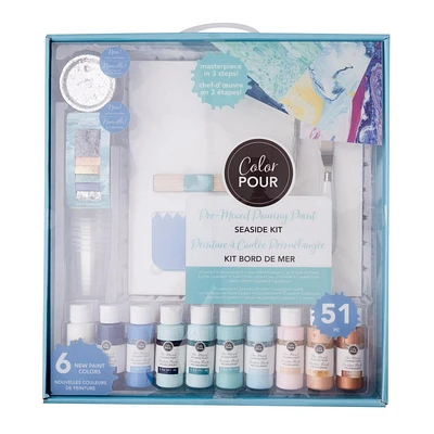 Color Pour Seaside Paint Pouring Kit