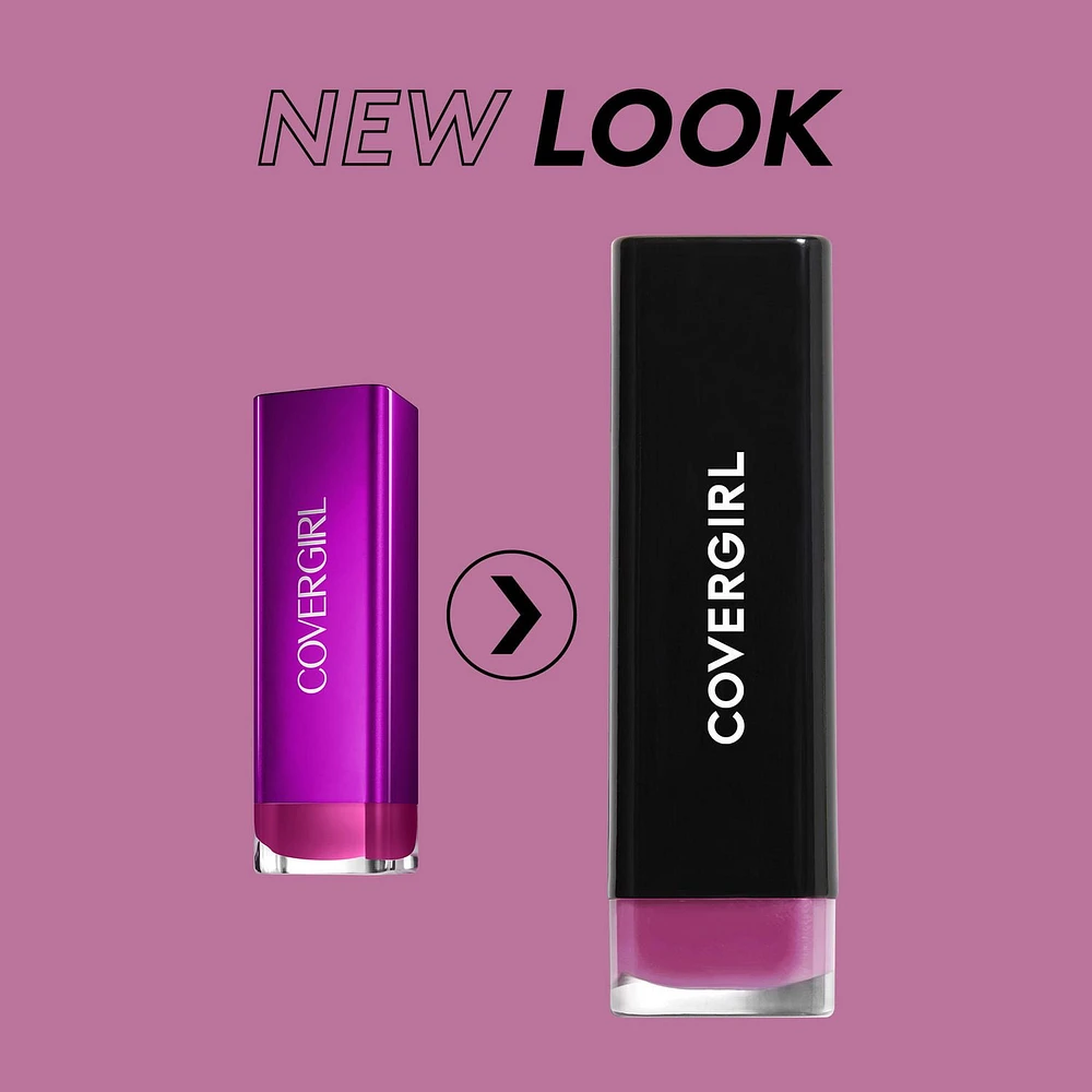 COVERGIRL Exhibitionist Crème Lipstick, Formulated with Shea Butter, Avocado, Coconut & Omega Oils for 24HR Hydration, 100% Cruelty-Free, Cream Stick