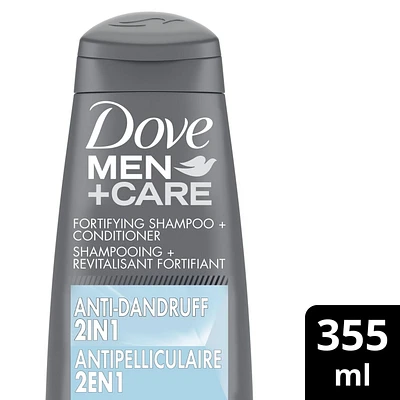 Dove Men Care Anti Dandruff 2in1 Shampoo + Conditioner, 355 ML 2in1 Shampoo + Conditioner