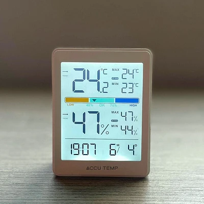 Accutemp Climatic Indoor Comfort Monitor, Indoor use