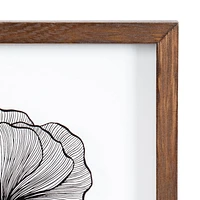 Uniek DesignOvation Flutters Framed Botanical Printed Glass Art 1 