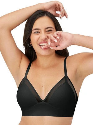Maidenform Mesh Trim Triangle Bralette