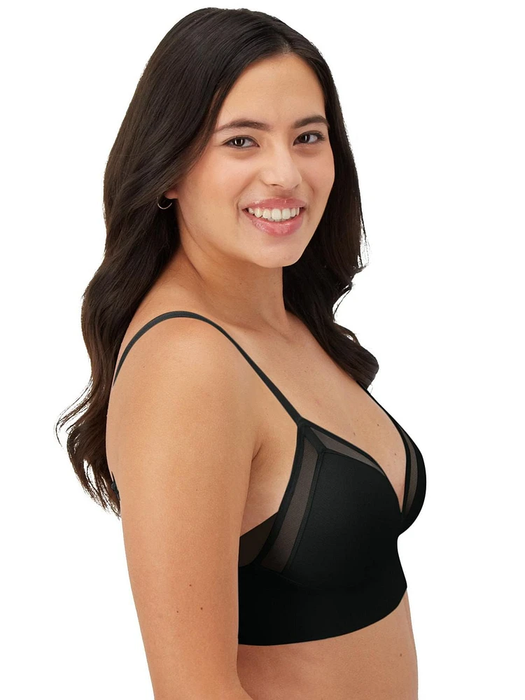 Maidenform Mesh Trim Triangle Bralette