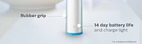 Philips Sonicare DailyClean Clean 2100 Sensitive Rechargeable Electric Toothbrush, HX3211/12, Up to 3x more plaque removal