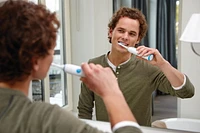 Philips Sonicare DailyClean Clean 2100 Sensitive Rechargeable Electric Toothbrush, HX3211/12, Up to 3x more plaque removal