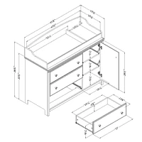 South Shore, Catimini collection, Changing Table with Station