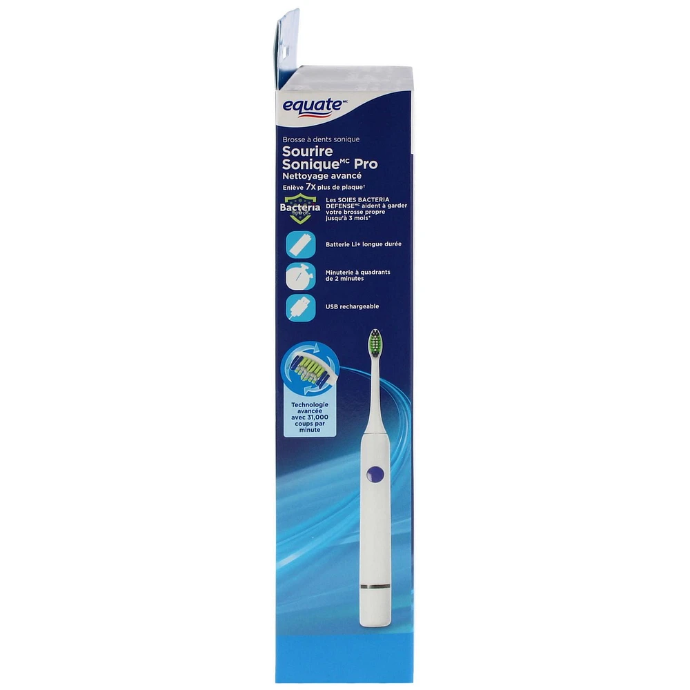 Equate SmileSonic Pro Advanced Clean Sonic Toothbrush, SmileSonic Pro