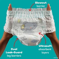 Pampers Swaddlers 360 Pull-On Diapers, Size 3 to 6 (16-35+ lbs), for up to 100% Leakproof Skin Protection