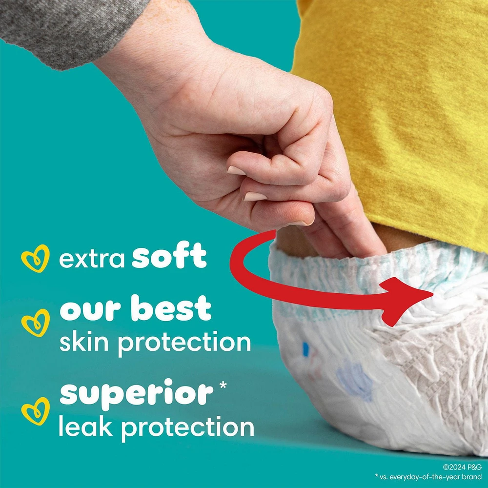 Pampers Swaddlers 360 Pull-On Diapers, Size 3 to 6 (16-35+ lbs), for up to 100% Leakproof Skin Protection