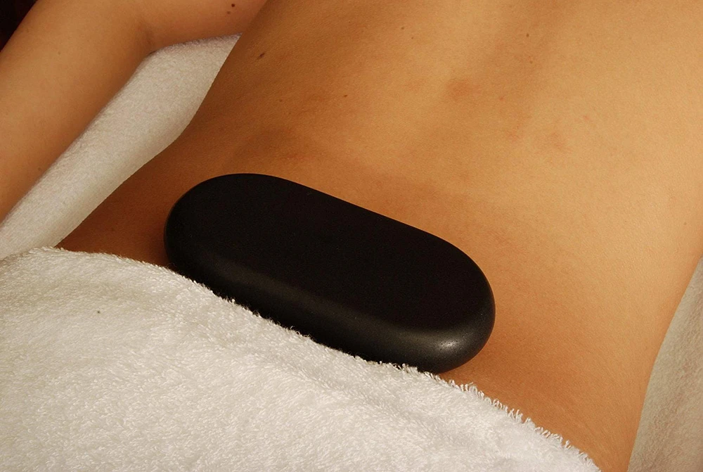 Master Massage XXX Extra Large Flat Ovular Basalt Hot Massage Stone 4 piece Pack 6" X 3.4" X 1.1" Rock