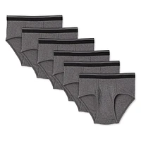 Lot de 6 slips George pour hommes Tailles P–TG