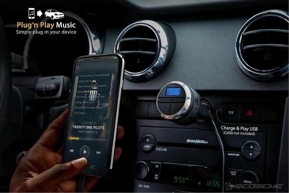 Scosche Tuneshift - Digital Fm Transmitter with USB Charging Port