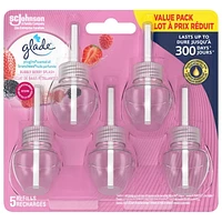 Glade Plugins® Air Freshener Oil Refill, Bubbly Berry Splash, 5 Refills