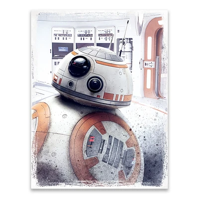 Artissimo Designs BB8 Textured Scene Printed Canvas - 6.5W x 8.5H x .5D