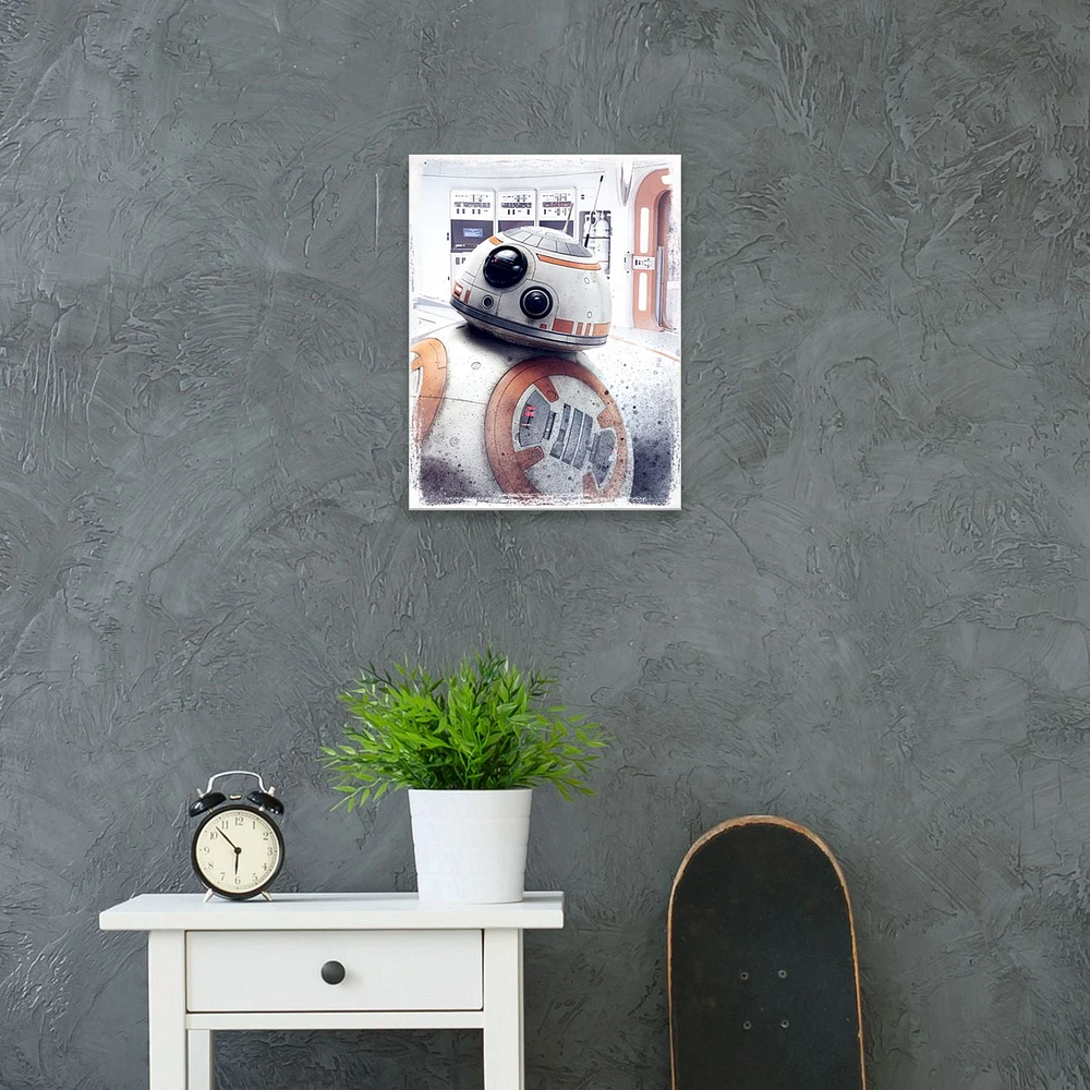 Artissimo Designs BB8 Textured Scene Printed Canvas - 6.5W x 8.5H x .5D