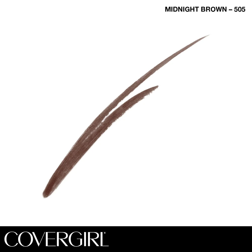 COVERGIRL Easy Breezy Brow Fill + Define Brow Pencil, Sharpener Included, Long-Lasting, Deeply Pigmented, Blendable Formula, 100% Cruelty-Free, Sharpener Included