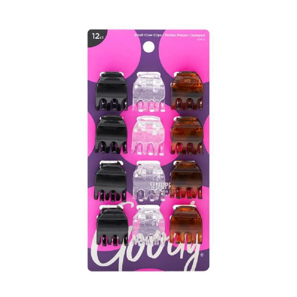 Goody Classics Small Half Claw Clips 3 Pronged, Goody Small Clips