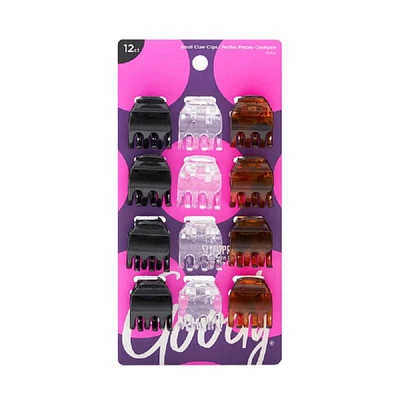 Goody Classics Small Half Claw Clips 3 Pronged, Goody Small Clips