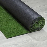 Ottomanson Evergreen Grass Collection Artificial Turf Area Rug