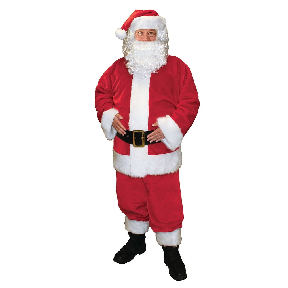 Holiday Time Santa Suit Set, Red/White