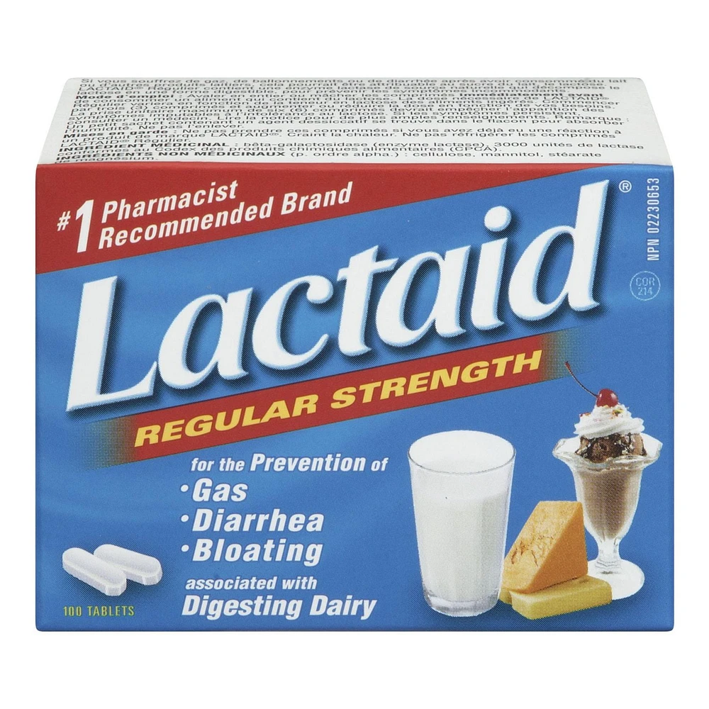 Lactaid Regular Strength Tablets