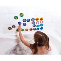 Janod • Jeu de Mémoire pour le Bain pour Tout-Petits et Enfants • 24 Cartes en Mousse • Âge 2-4 Ans • Dextérité et Mémoire • J04714